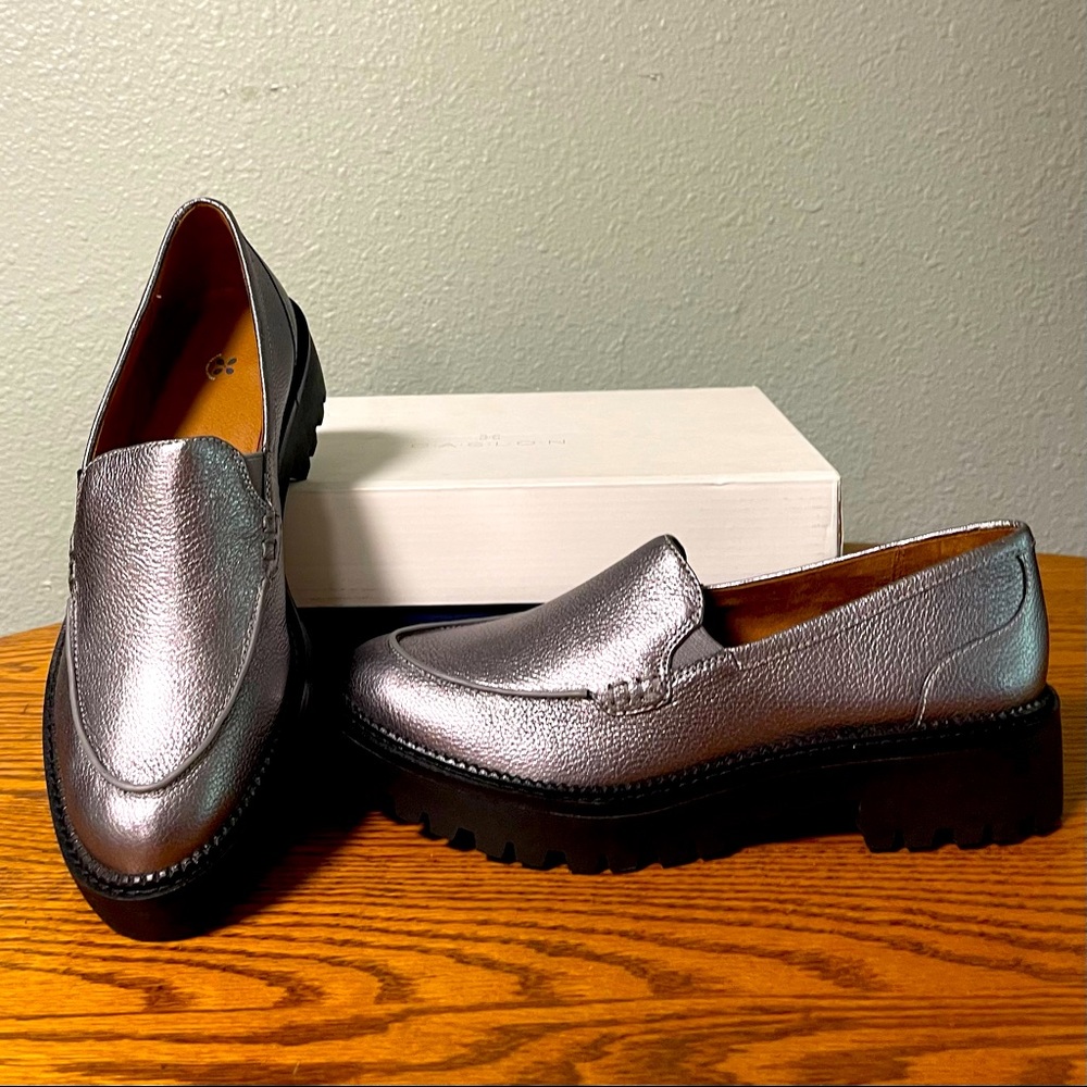 Caslon Pewter Metallic Water Resistant Loafer